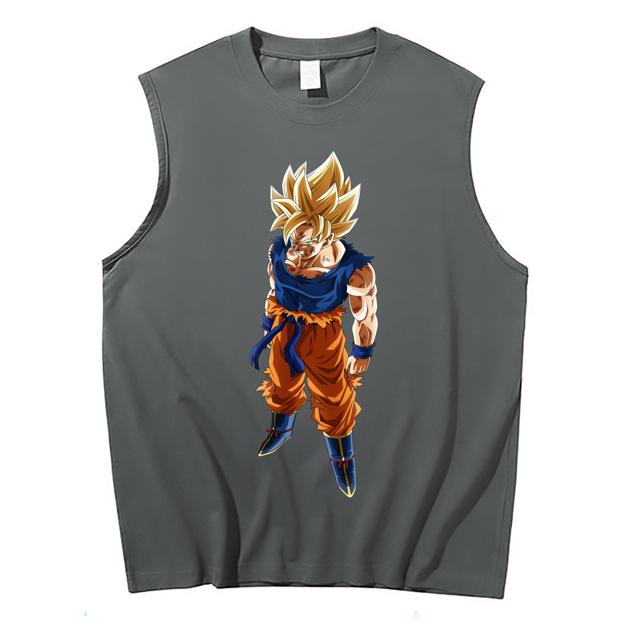 （画像用） ドラゴンボール 孫悟空（そん ごくう）Son Goku カカロット DRAGON BALL Kakarotto コットン100％タンクトップ（フロントプリント）